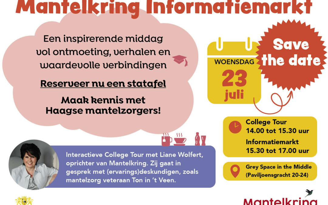 Mantelkring Informatiemarkt: kom in gesprek met Haagse mantelzorgers!
